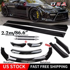 Fit Porsche Panamera 2010-22 Side Skirt Front & Rear Bumper Lip Splitter Spoiler picture