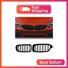 BILLDIO F30 Grille - Front Kidney Grille ABS Double Slats Color Grille 2Pcs picture