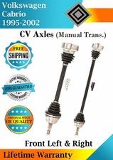 New OE Front CV Axles For 1995-2002 VW Cabrio Manual Trans. Lifetime Warran. picture