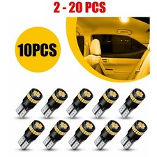 AUXITO 2-20X T10 168 2825 194 LED License Plate Lamp Lamps Super Bright AMBER B2 picture