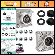 2 PCS Golf Cart Front Wheel Hubs Compatible with Yamaha Models - Durable & Relia picture