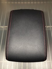 2008-14 OEM Subaru STI Center Console Lid/Armrest - Black/Red Stitch 92114FG081 picture