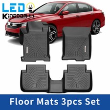 3PCS 3D Molded Floor Mats For 2013-2017 Honda Accord Sedan TPE Waterproof Liners picture