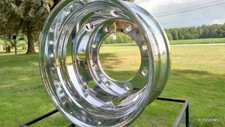 1)ALCOA TRAILER 17.5 x 6.75 HD FORGED WHEEL TRAILER LVL1 POLISH 663487 8 LUG NEW picture