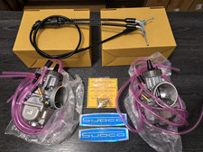 Yamaha Banshee 35mm PWK Flat Slide Carb Set + Cable Jet Kit Tuned picture