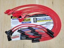 Taylor Spark Plug Wire Set 74225; Spiro Pro 8mm Red for 92-96 Corvette LT1 LT4 picture