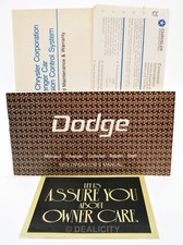 1976 Dodge Aspen Charger Coronet Dart Monaco Owners Manual Brochure Set Ⓟ TD picture