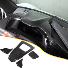 ABS Carbon Fiber Dashboard Instrument Upper Panel Cover For Corvette C8 2020-25 picture