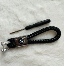Leather Car Logo Car Key Chain Key Ring For BMW picture