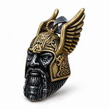 Odin Viking God Motorcycle Gift Guardian Bell Biker Ride Bell Mens picture