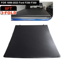 8FT Soft 3-fold Truck Bed Tonneau Cover For 1999-2024 Ford F250 F350 Superduty picture