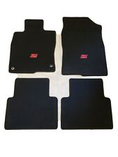 Fits 16-21 Honda Civic 4DR Floor Mats Black 4PC W/Emblem H 2 picture