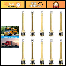 10 Pack Brass Valve Stems for Commercial Trucks - Durable & Reliable Replacement picture