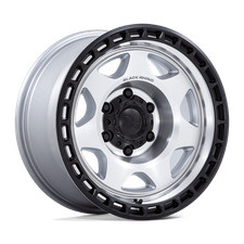 17x8.5 Black Rhino BR018 Voyager Silver Machined Matte Black Wheel 6x135 (0mm) picture