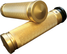 Accutronix Brass Knurled TBW Grips GR101-K5 Harley CVO Road King LiveWire picture