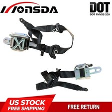 Front Driver and Passenger Seat Belt For 2015-2019 Dodge Durango Retractor Black picture