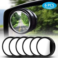 6Pcs Blind Spot Mirrors Round HD Glass Convex 360° Side Rear View Mirror for Car picture