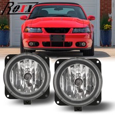 Pair Fog Lights For 2003-2004 Ford Mustang SVT Cobra Front Bumper Lamps L+R picture