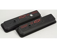 Proform Stamped Steel Center Bolt Valve Covers for 1987-Up Small Block Chevy in picture