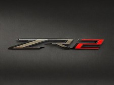 1PC Matte Black Red Rear Tailgate ZR2 Emblem Badge 2019+ Chevrolet Colorado picture