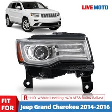 For 2014-2016 Jeep Grand Cherokee HID/Xenon Headlight Right Passenger W/O AFS picture