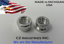 3/8 NPT ALUMINUM FEMALE WELD ON / WELD IN FLANGE FITTING BUNG, 3/8