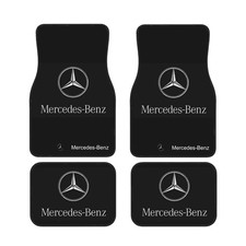 4 Piece Mercedes-Benz Car Front & Rear Floor Mat Set Non-Slip Carpet Mats picture
