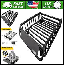 MaxxHaul Steel Roof Rack Cargo Basket 46 x 36 x 4.5 in Universal Carrier picture