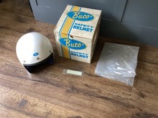 NOS NEW IN BOX 1976 Buco Blue Line GT Motorcycle Bike Helmet Size L Large White picture