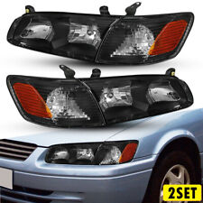 2Set Headlights Replacement for 2000 2001 Toyota Camry Headlamp + Corner Lights picture