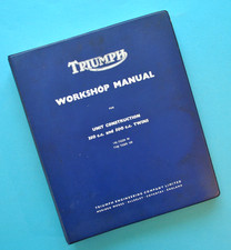 1960's-69 Triumph Motorcycle T90 5TA T100R T100C Workshop Service Manual Book picture