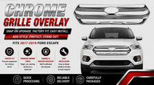 2017-19 Ford Escape CHROME Snap On Grille Overlay  Trim Covers ABS484 picture