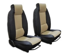 FIAT X-1/9 BERTONE 1973-1984 LEATHER-LIKE CUSTOM FIT 2 FRONT SEAT COVERS (PAIR) picture