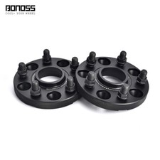 BONOSS 2x 20mm Black Wheel Spacers 5x120 for Tesla Model S Plaid 2023 2024 2025 picture