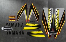 99' 1999 Yamaha Banshee Yellow/Grey/Black Decals Stickers Quad Graphics 11pc kit picture