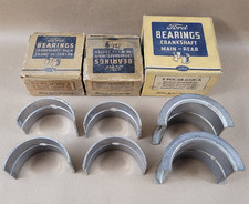 New 1936-1938 Ford flathead V8 .020 Main Bearing Set 68-6333 STD 68-6331 STD picture
