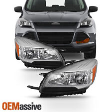 Fit 2013-2016 Ford Escape Driver+Passenger Side Headlights Headlamps Left+Right picture