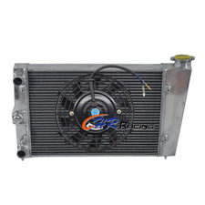 Aluminum Radiator+Fan for 1981-1984 Volkswagen Golf/Polo/Scirocco 1.1L 1.3L MT picture
