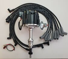 FORD 351W WINDSOR BLACK HEI DISTRIBUTOR + 8.5mm SPARK PLUG WIRES USA SMALL BLOCK picture