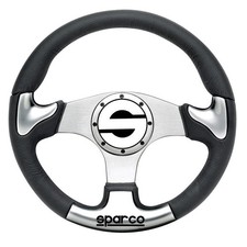 Sparco P 222 Silver Steering Wheel for Automotive Performance picture