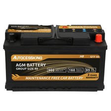 Platinum AGM Battery BCI Group Size 49 160RC 900CCA H8 Automotive Car Battery picture