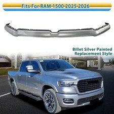 For 2025 2026 Ram 1500 Front Bumper Grille Upper Hood Molding Trim Billet Silver picture