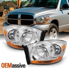 Fit 2006 2007 2008 Dodge Ram 1500 2500 3500 Replacement Headlights Left+Right picture
