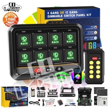 Auxbeam 8 Gang Switch Panel RC-800 RGB Wireless Remote Control LED Relay System picture