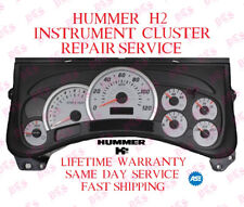HUMMER H2 PREMIUM INSTRUMENT CLUSTER REPAIR SERVICE SPEEDOMETER 2003-2006 GM GMC picture
