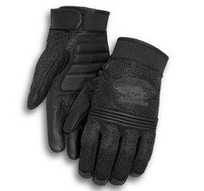 Harley-Davidson Men’s Winged Willie G Skull Gloves Black Color Large 98278-14VM picture