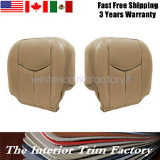 For 2003-06 Chevy Silverado 1500 2500 Driver & Passenger Side Seat Cover Tan 522 picture