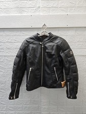 Pre-owned Icon Tuscadero Motorcycle Jacket Leather Nylon armor Motor Sz XL picture