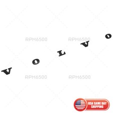 For Volvo Rear Trunk Lid Letter Logo Badge Nameplate Emblem Sport Matte Black picture