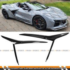 For 2023-27 Corvette C8 Z06 E-Ray Full Carbon Fiber Side Vent Door Garnish Trim picture